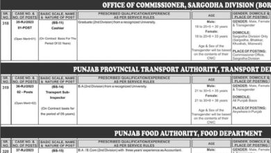 Punjab Food Authority Latest jobs 2024