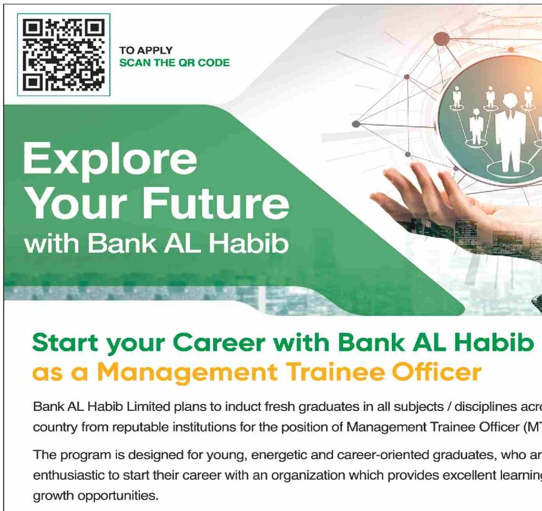 Bank al Habib Latest jobs